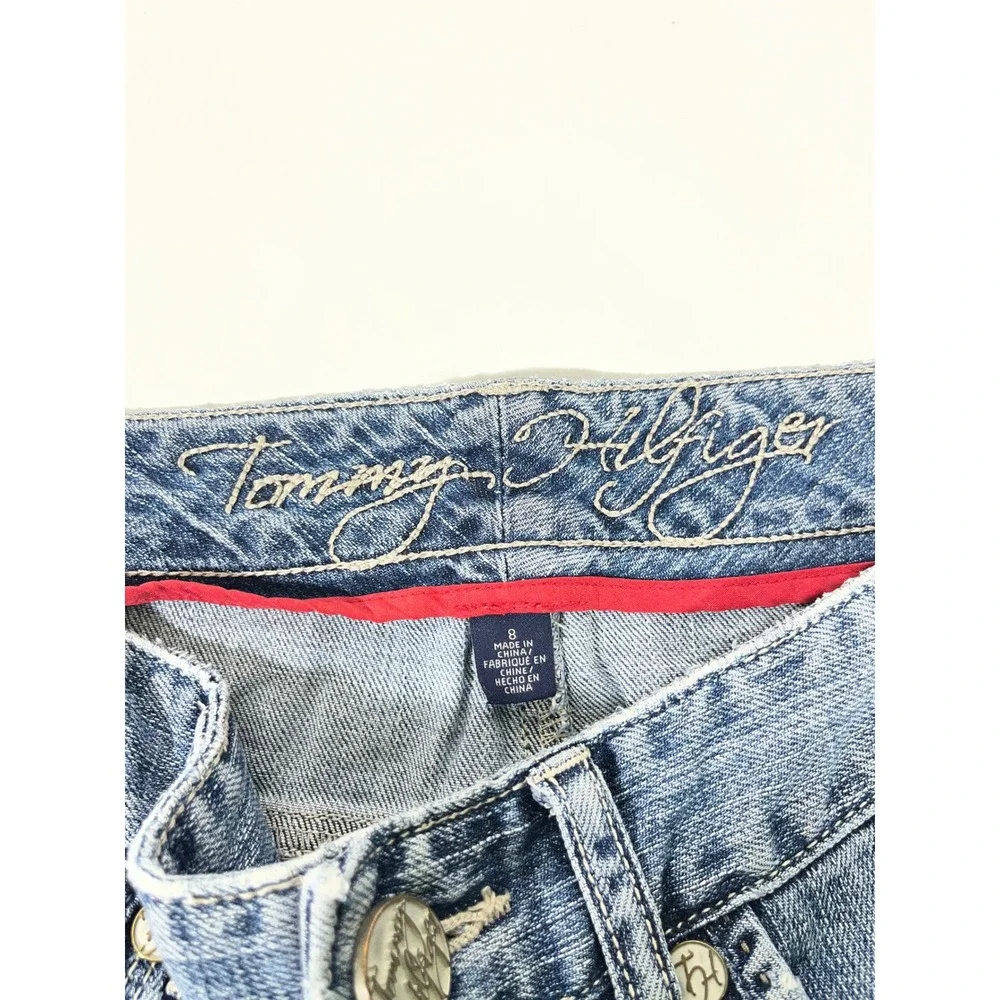 VTG‎ Tommy Hilfiger Jeans Women Sz 8 Bootcut Modern Rise Blue Denim Y2K Classic